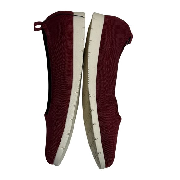 Seychelles Burgundy Knit Slip Resistant Flats Women’s 11M - Picture 8 of 8